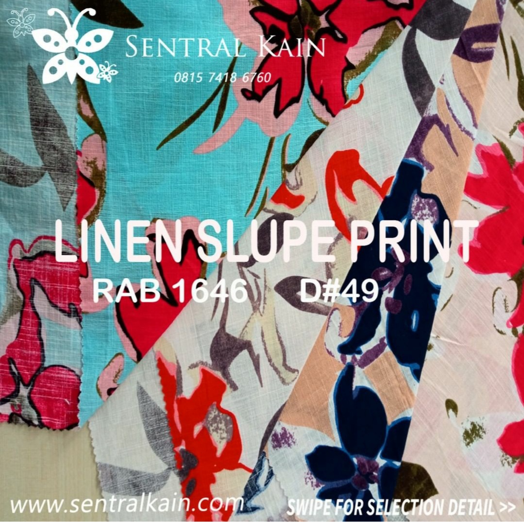 LINEN SLUPE PRINT D#49