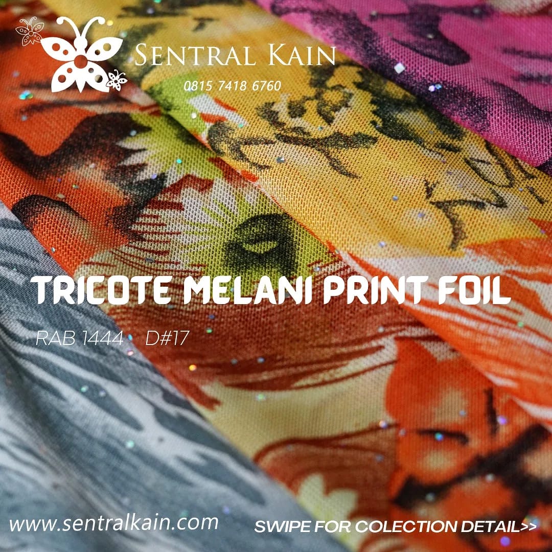 TRICOTE MELANI PRINT FOIL D#17
